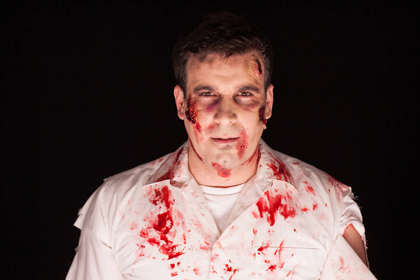 Man dressed up like a zombie for halloween - Photo, Image