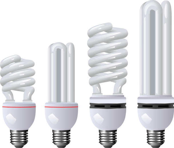 Energy saving lamp - Vector, Image