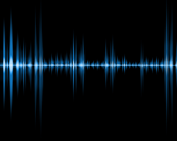 μπλε κύμα του ήχου - Φωτογραφία, εικόνα