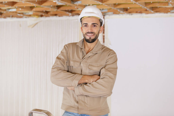 portrait of builder in property under development - Photo, Image