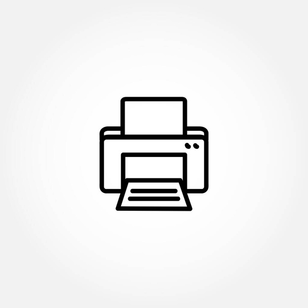 print line icon. printer isolated line icon - Vector, Image