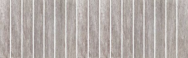 Panorama drewna deski biały tekstury drewna tła.Vintage sklejki drewna liściastego w lecie dla miejsca kopiowania. - Zdjęcie, obraz