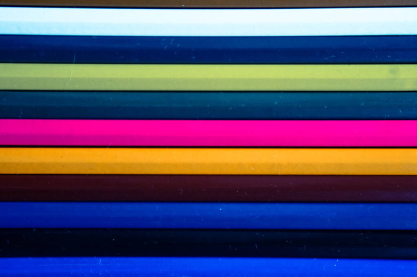 textuur en achtergrond van gekleurde potloden voor uw tekst en behang - Foto, afbeelding