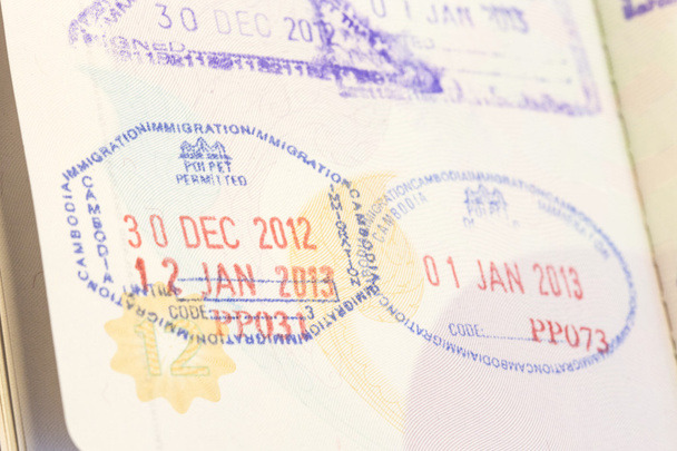 Sello de pasaporte
 - Foto, imagen