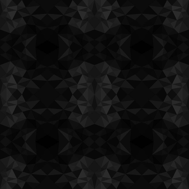 ベクトルイラスト。三角形の背景。シームレスなパターンブラック - ベクター画像