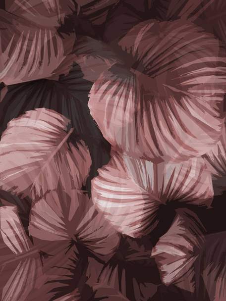 beautiful leafs pattern background  illustration - Foto, Imagem