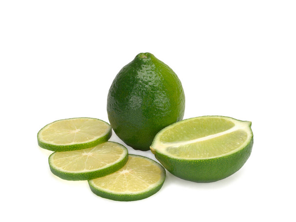 Lime. Fresh fruit isolated on white background. - Photo, Image