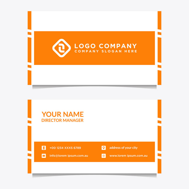 Abstract business card template. Modern vector design - Vector, Image