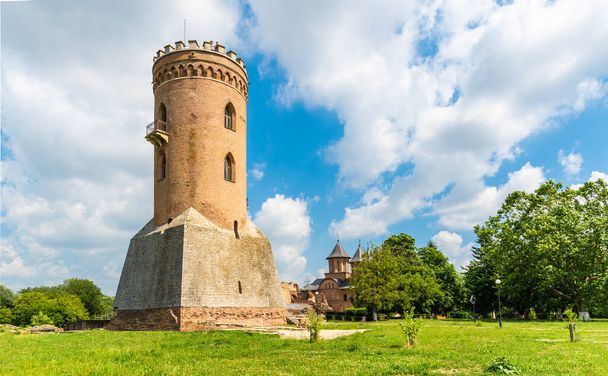 The Chindia Tower (Turnul Chindiei) and ruins of medieval old fortress Targoviste, Romania - Photo, Image