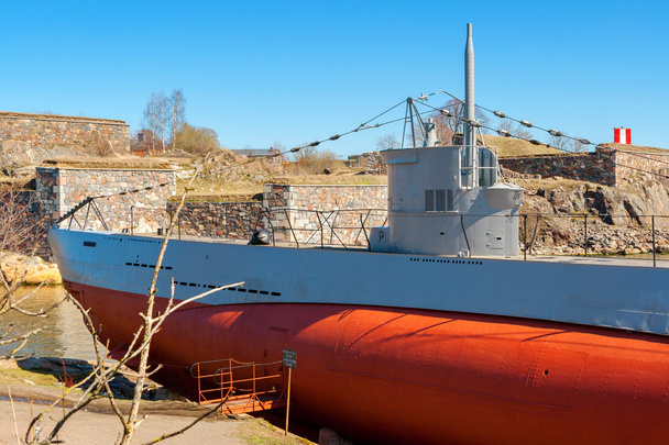 παλιά υποβρύχιο. Πέμ Suomenlinna νησί, Φινλανδία - Φωτογραφία, εικόνα