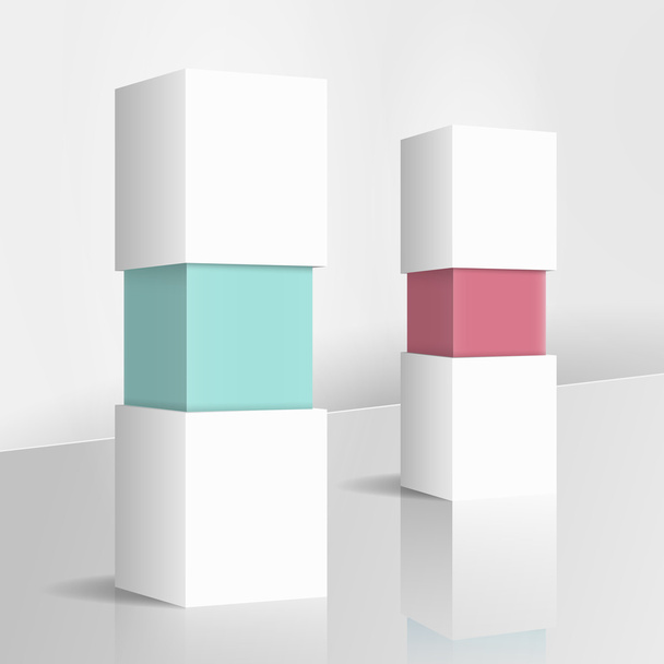 Cubes - Vektor, kép