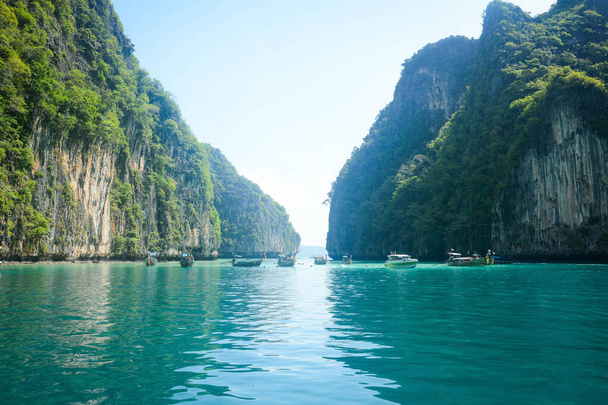 Thailand. A beautiful view of Phi Phi Island.  - 写真・画像