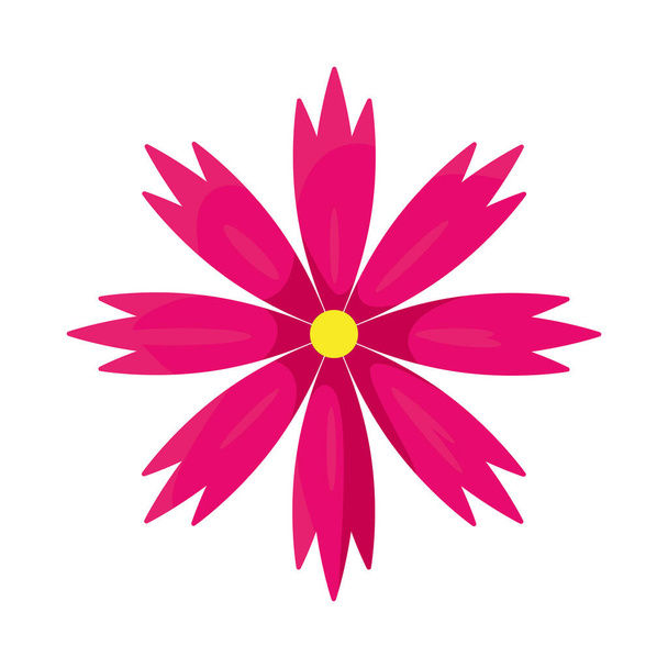 vaaleanpunainen kukka ikoni, värikäs muotoilu - Vektori, kuva