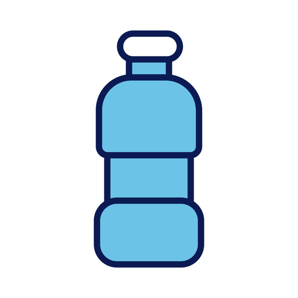 Plastikflasche Drink Linie und Füllen Stil-Symbol - Vektor, Bild