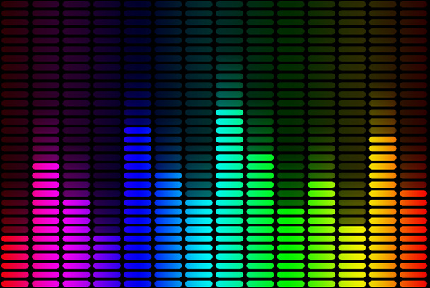 Радужный сигнал эквалайзера
 - Фото, изображение
