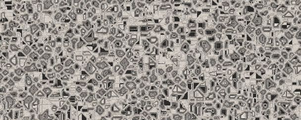 3d materiał cyfrowy abstrakcyjny biały obwód tło - Zdjęcie, obraz