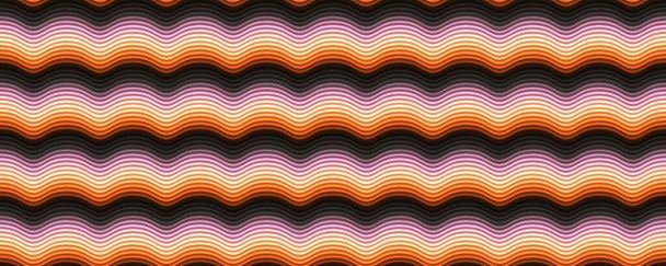 Abstrakter orangefarbener Hintergrund mit Wellen  - Foto, Bild