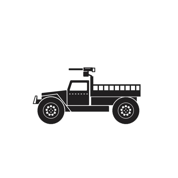Illustration Vector graphic of war truck. Good for, perfect for military, army, vehicle, armored, transport etc. - Vector, Image