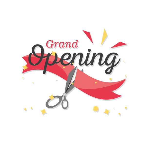 grand opening detailed style icon vector design - Vector, Image