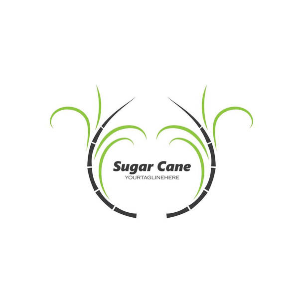 Дизайн векторной иконки сахарного тростника
 - Вектор,изображение