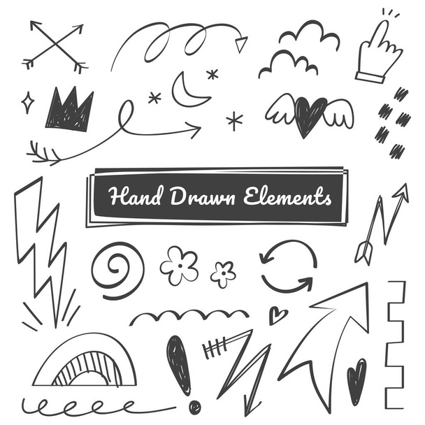 Набір стрілок для малювання рук
 - Вектор, зображення