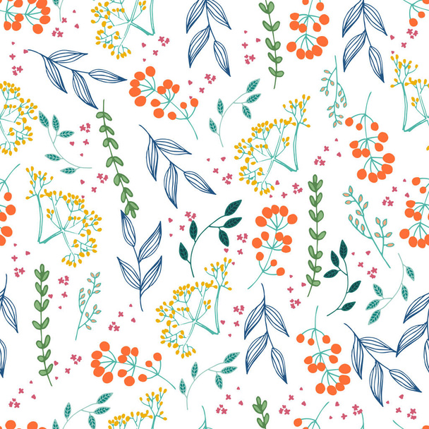 colorful floral background with copy space - Vektor, obrázek