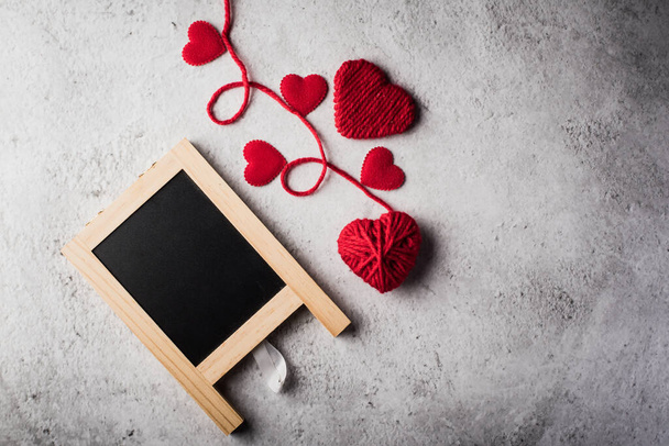 Valentinstag Hintergrund mit leerer Tafel - Foto, Bild