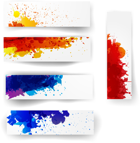 Set of bright abstract backgrounds. - Vector, Image