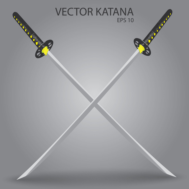 vector katana sword eps10 - Vetor, Imagem