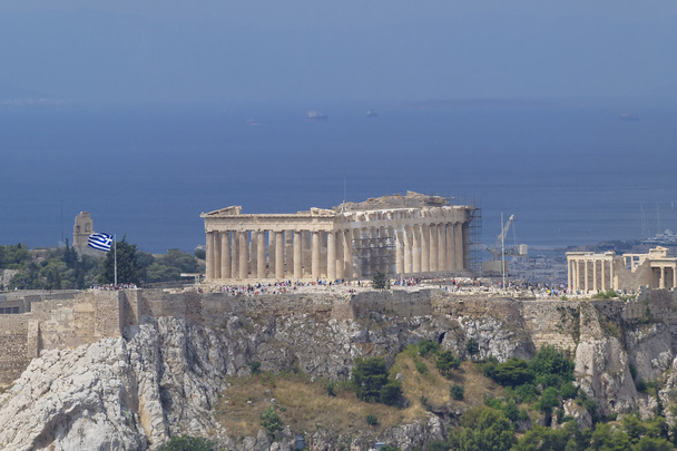 Parthenon, Akropolis en Athene stadsgezicht - Foto, afbeelding