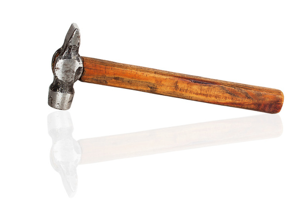 Старий молоток з дерев'яною ручкою
 - Фото, зображення