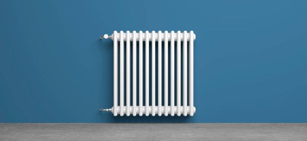 classic radiator in front of background - 3D Illustration - Photo, Image