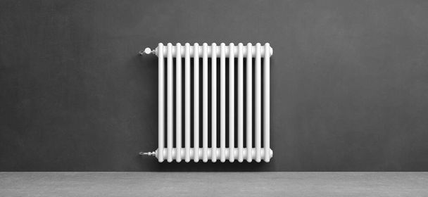 classic radiator in front of background - 3D Illustration - Фото, зображення