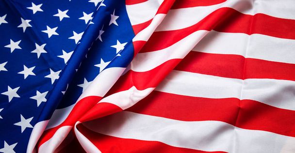 Amerikaanse vlag voor Memorial Day, 4 juli, Dag van de Arbeid - Foto, afbeelding