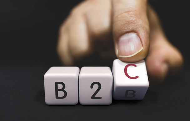 B2B Wijzigingen in B2C - Begrip bedrijfsprioriteiten. - Foto, afbeelding