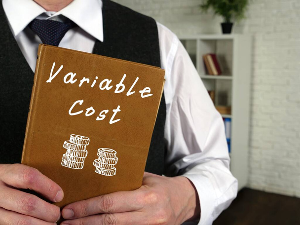 Business concept about Variable Cost with inscription on the piece of paper. - Photo, Image