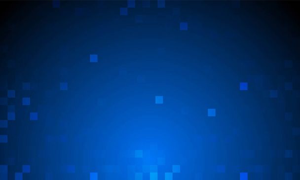 Abstract blue random pixel background vector design. - Vector, Image
