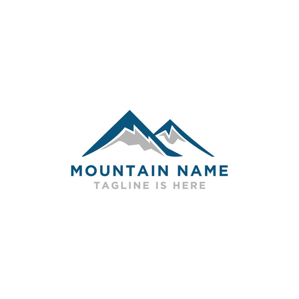 Logo linea montagna. Stile e linee colorate. Illustrazione vettoriale del distintivo del parco nazionale. - Vettore - Vettoriali, immagini