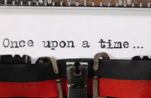 Phrase Once Upon a Time on old vinatge typewriter - Photo, Image