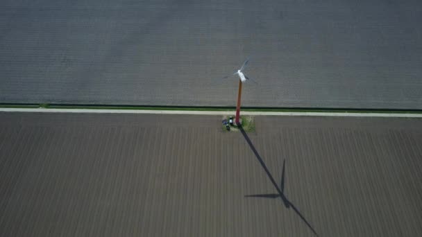 Офшорний вітряний млин ферма західний вітер урк Нідерланди - Кадри, відео