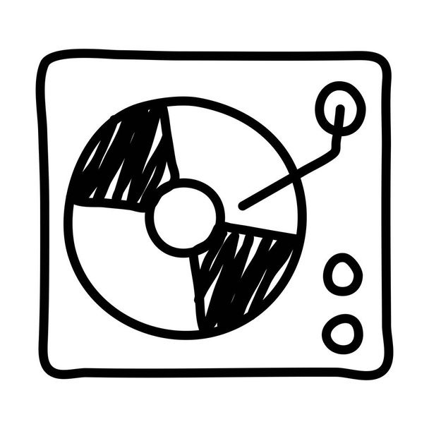 long play console line style icon - Vector, Image