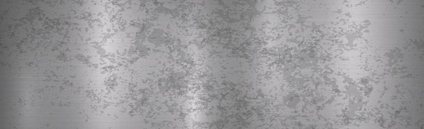 Panoramiczne tło metalowe z rdzą - Ilustracja wektora - Wektor, obraz