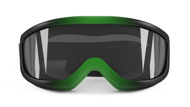 Snowboard ski goggles mask isolated - Photo, Image