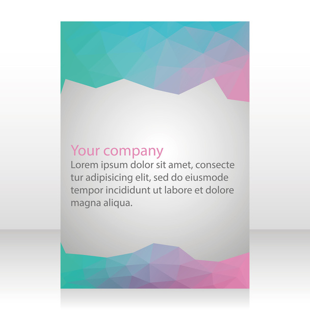 Vector brochure ontwerp sjabloon - Vector, afbeelding