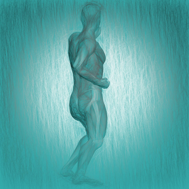 Illustrazione 3D dell'anatomo del corpo umano - Foto, immagini