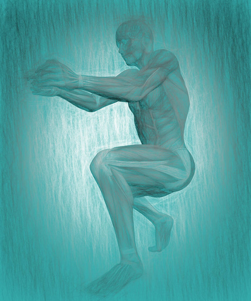 3d kuva ihmisen kehon anatom - Valokuva, kuva