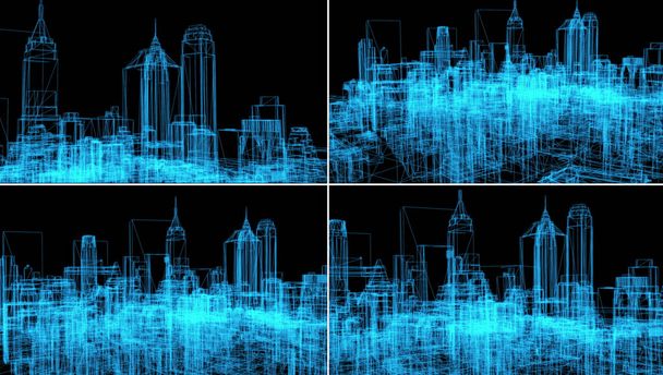 модель кадра города - 3D Renderin - Фото, изображение