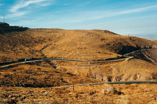 Περού τοπίο των Άνδεων, serpentine δρόμο προς Huaraz, Περού - Φωτογραφία, εικόνα