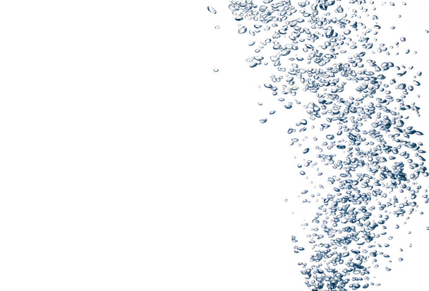 Underwater bubbles isolated on white background - Photo, Image