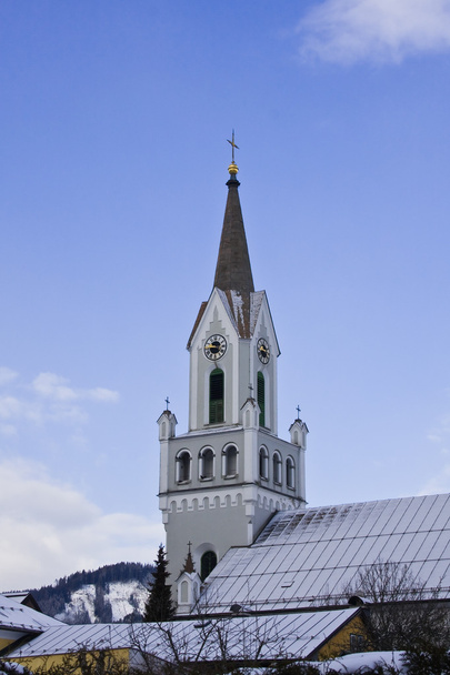 В церковь. Горнолыжный курорт Шладминг. Австрия
 - Фото, изображение
